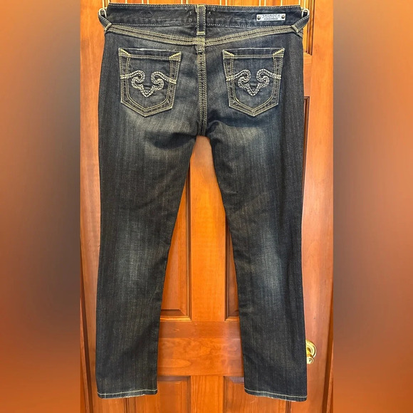 ReRock For EXPRESS Skinny Distressed Denim Jeans Stretch Women's Size 10S. - Picture 4 of 8